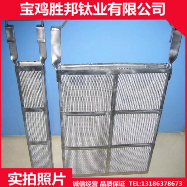 廠家生產鈦網籃 電鍍陽極鈦網板 TA1菱形鈦網 來圖加工圖2