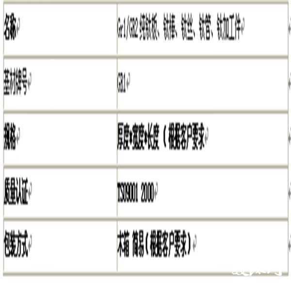 钛表格