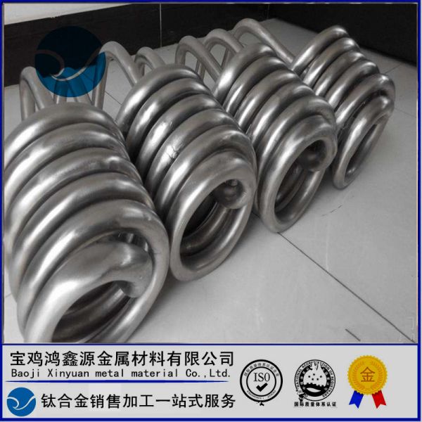 鈦材廠家加工 鈦盤管 換熱器鈦管 TA2鈦合金管材圖2