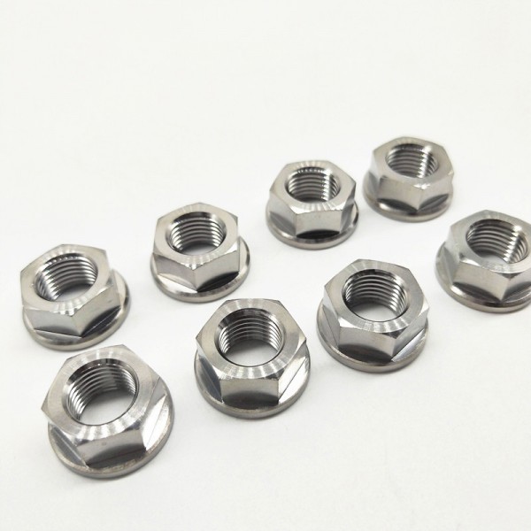 鈦合金法蘭螺母螺帽 M8*1.25mmM10M12廠家生產(chǎn)圖3