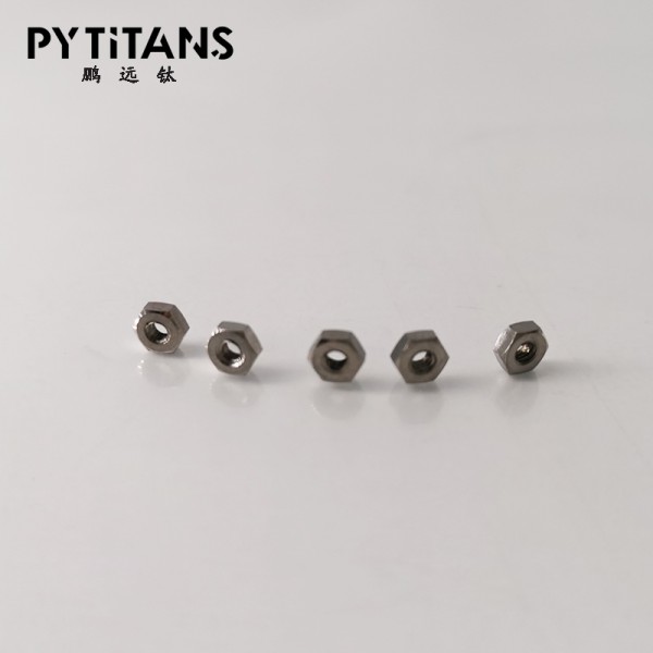 工廠直接銷售DIN 934鈦合金Gr5 TC4六角螺母M圖2