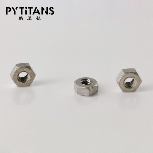 工廠直接銷售DIN 934鈦合金Gr5 TC4六角螺母M圖3