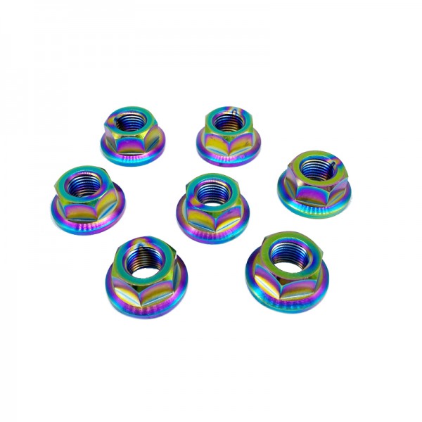 廠家生產定制摩托車改裝電機電鈦合金法蘭螺母 高品質圖3