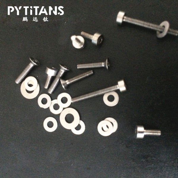 鈦螺絲 M6 螺絲墊片平墊 圓頭內六方鈦螺絲 加工定制圖2