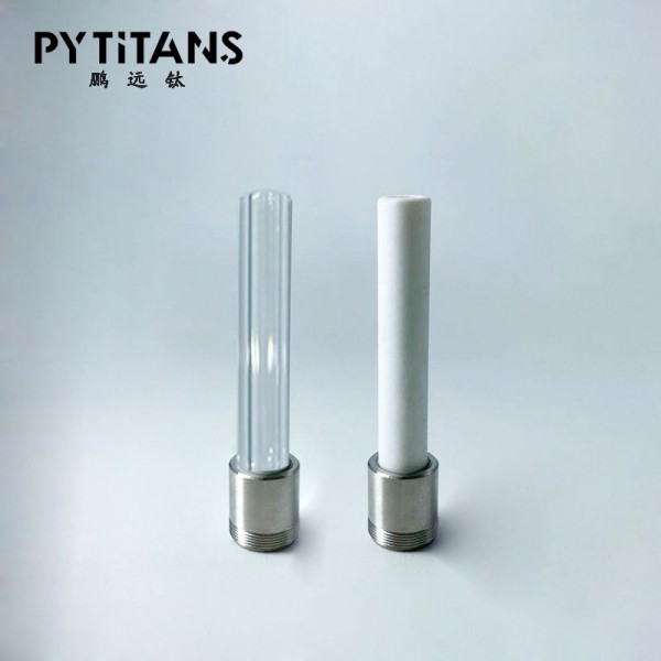工廠直銷GR2純鈦/陶瓷/石英螺紋細桿花蜜收集器煙釘配件圖2