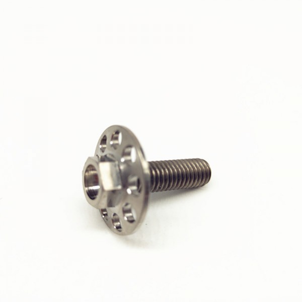 摩托車汽車牌架照鈦合金法蘭螺絲五星款鈦螺絲 支持定制圖2