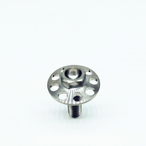 摩托車汽車牌架照鈦合金法蘭螺絲五星款鈦螺絲 支持定制圖3