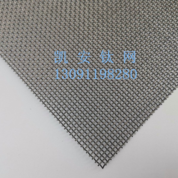 20目白钛网钛丝网20目丝0.3mm孔0.97mm钛过滤网