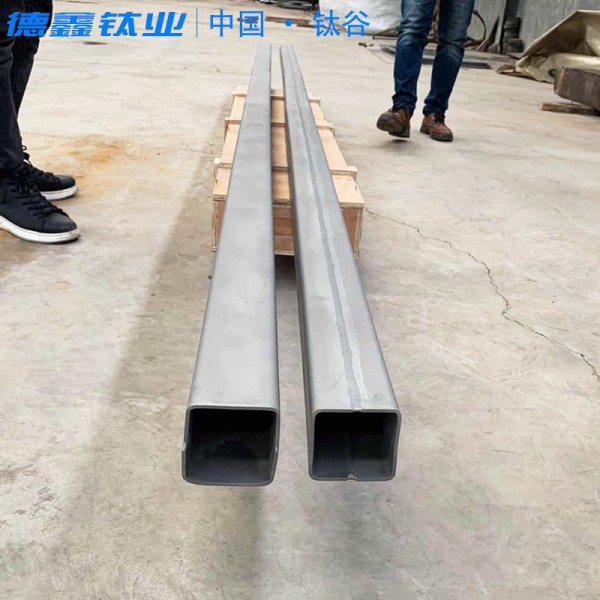 焊接 tc4鈦合金方管 ta1/ta2鈦方管 30mm--100mm純鈦矩形管圖3