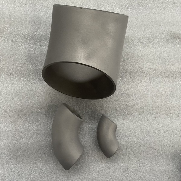 廠家供應鈦彎頭鈦合金彎頭鈦三通鈦大小頭45度60度彎頭鈦管件鍛件圖2