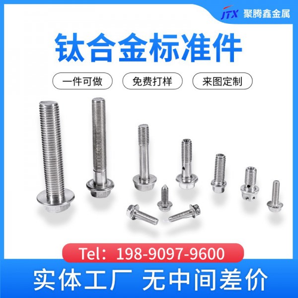 聚腾鑫钛业供应/钛紧固件/钛螺栓/钛标准件纯钛螺丝/钛顶丝