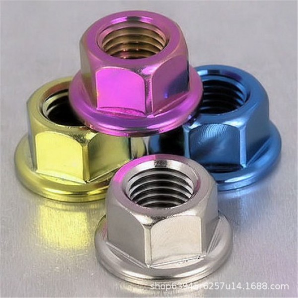 鈦合金法蘭螺母自行車摩托車配件螺母/廠家來樣加工定制圖3