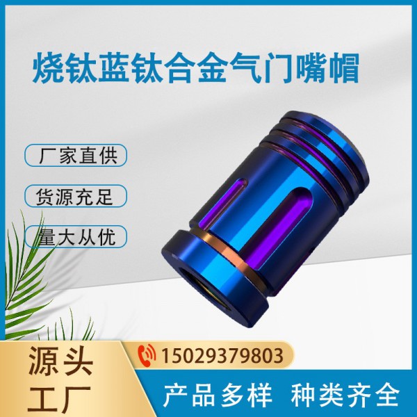 汽車摩托車燒鈦氣嘴帽越野車電動車自行車氣嘴蓋鈦合金氣嘴芯帽圖3