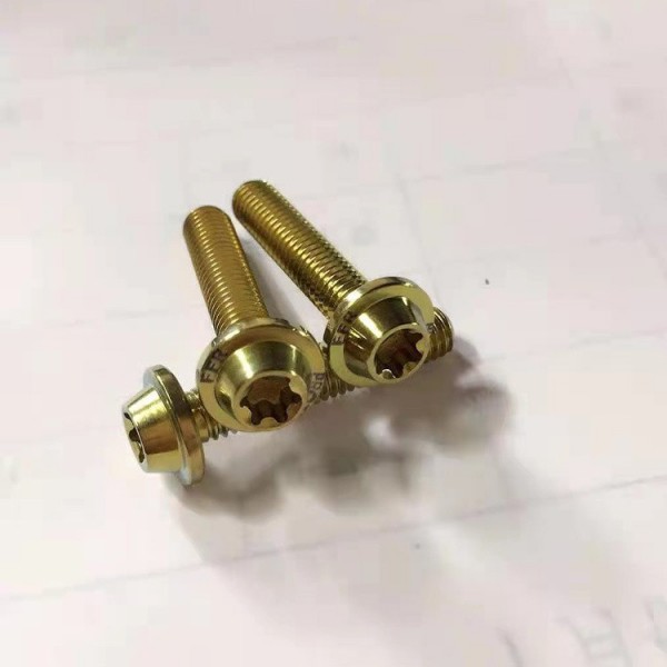 源頭廠家現貨/鈦合金彩色螺栓/鈦彩色標準件螺絲/非標鍍色螺栓圖2