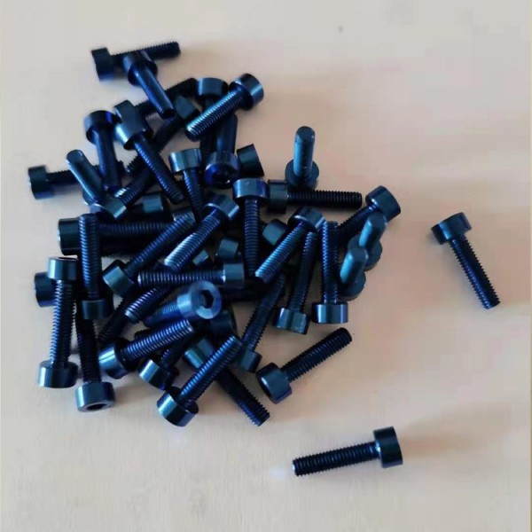 源頭廠家現貨/鈦合金彩色螺栓/鈦彩色標準件螺絲/非標鍍色螺栓圖3