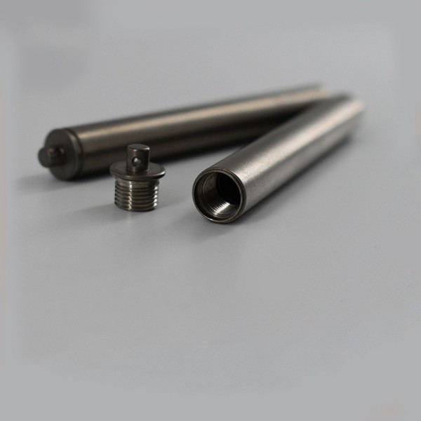 源頭廠家生產加工純鈦防水倉 迷你便攜小藥瓶隨身急救藥丸密封罐圖3