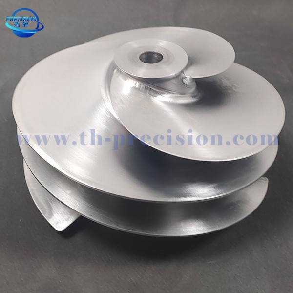 誘導(dǎo)輪定/制源頭工廠5軸CNC加工 鈦合金葉輪精密零件加工生產(chǎn)圖3