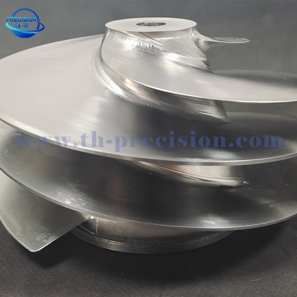 誘導(dǎo)輪定/制源頭工廠5軸CNC加工 鈦合金葉輪精密零件加工生產(chǎn)圖4