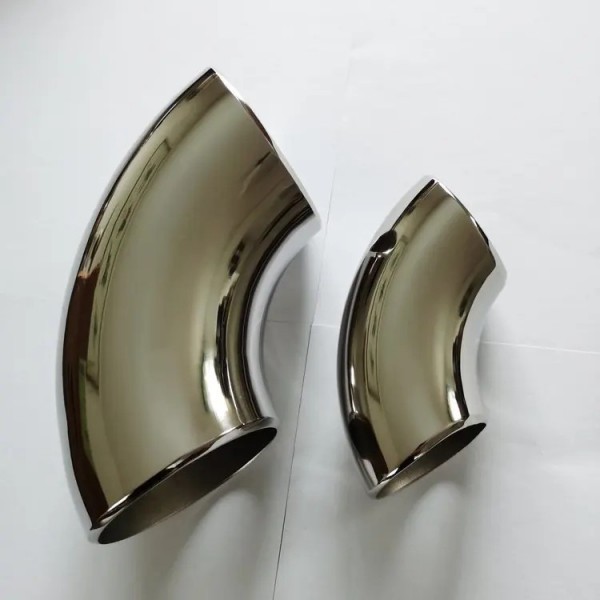 卓輝生產供應食品/衛生級內外鏡面拋光鈦彎頭/規格齊全 現貨現發圖2