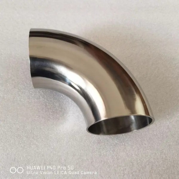 卓輝生產供應食品/衛生級內外鏡面拋光鈦彎頭/規格齊全 現貨現發圖3