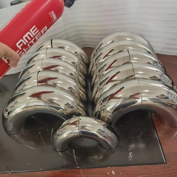 卓輝生產供應食品/衛生級內外鏡面拋光鈦彎頭/規格齊全 現貨現發圖4