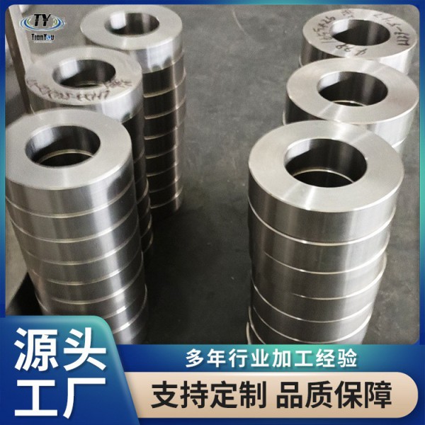 源頭廠家定制TA1/TA2鈦鍛件 鈦環 鈦法蘭 耐蝕高強度TC4鈦合金環圖3