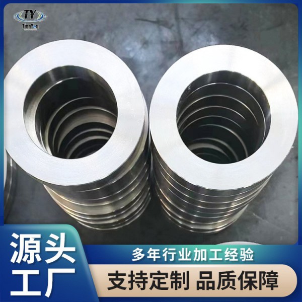 源頭廠家定制TA1/TA2鈦鍛件 鈦環 鈦法蘭 耐蝕高強度TC4鈦合金環圖4