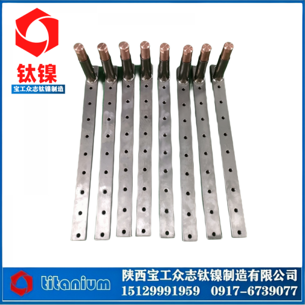 鈦包銅鈦銅復合棒鈦陽極鈦陰極TA1耐腐蝕鈦種板鈦電極板導電排梁圖2