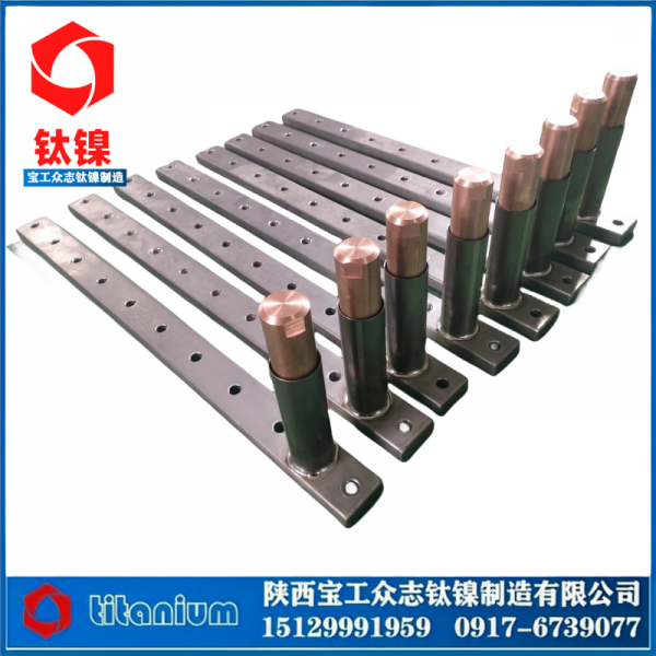 鈦包銅鈦銅復合棒鈦陽極鈦陰極TA1耐腐蝕鈦種板鈦電極板導電排梁圖3