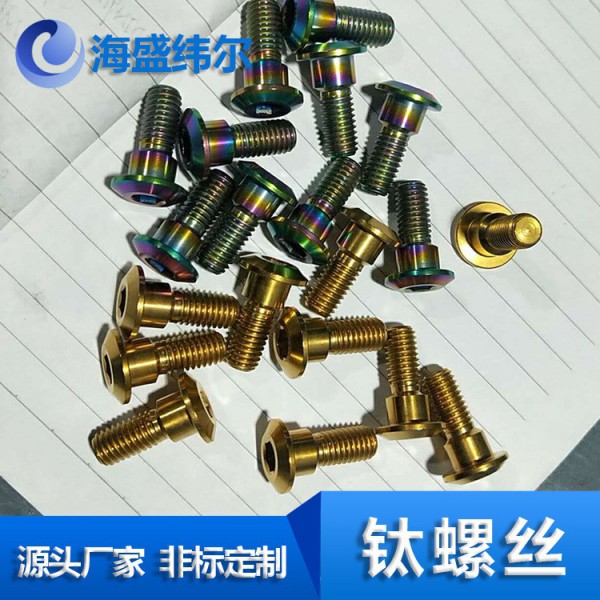 生產Ta1Gr1鈦螺絲/Ta2Gr2鈦螺母/Tc4鈦合金定做非標標準件 緊固件圖4