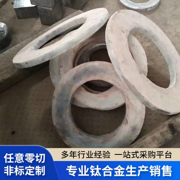 廠家批發(fā)GB/T標(biāo)準(zhǔn)TC4鈦鍛環(huán)/毛坯鈦鍛件/加工 鈦合金環(huán)形鍛件圖3